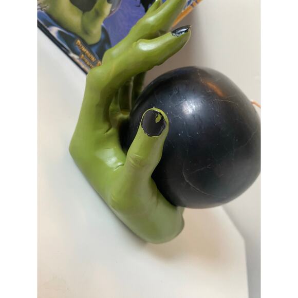 Vintage Spooky Lites Witch Hand Holder With Scented Pumpkin Spice Candle- New - Picture 6 of 7